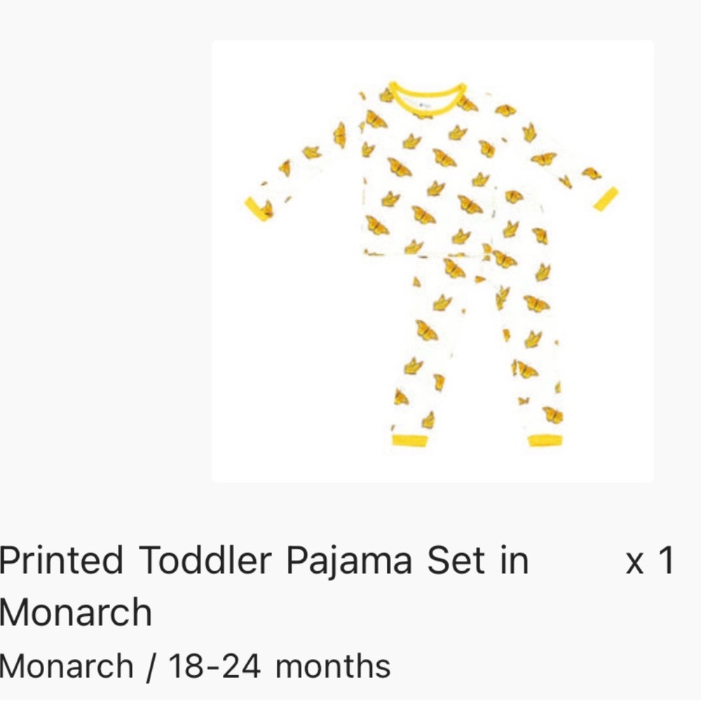 Kyte baby long sleeve pj set in Monarch